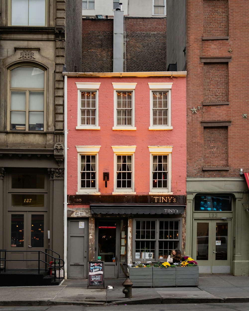 Real photograph of a Tribeca, Manhattan street